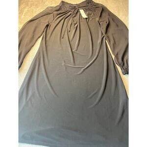 White House Black Market long Sleeve Black Dress Size Medium‎ NWT